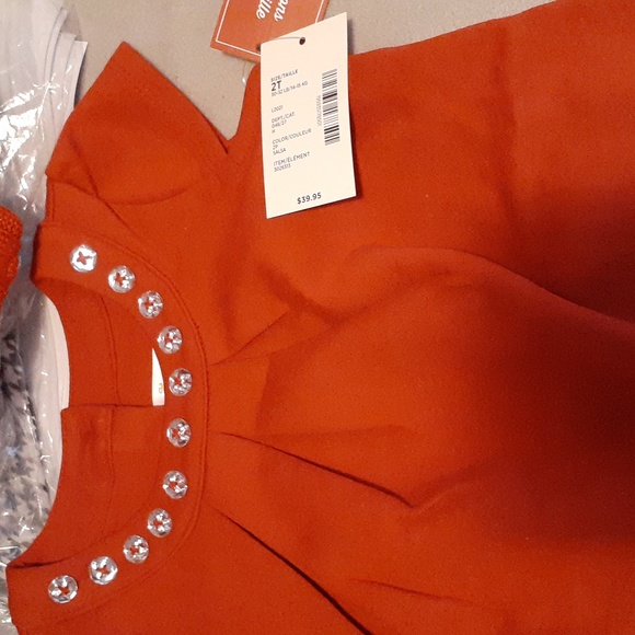 GYMBROEE RED EMBELLISED NWT DRESS 2T - Picture 11 of 11